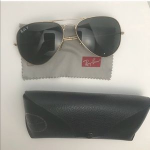 Polarized Ray-Ban Classic Aviator - used -58mm